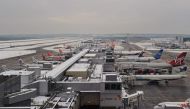 FILE PHOTO: Gatwick airport surrounded by snow in West Sussex. December 19, 2010. Carl DE SOUZA | AFP
