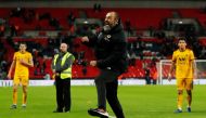 Wolverhampton Wanderers manager Nuno Espirito Santo celebrates victory after the match Action Images via Reuters/Paul Childs