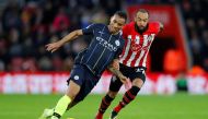 Manchester City's Danilo in action with Southampton's Nathan Redmond. (REUTERS/Eddie Keogh)