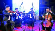 Artistes performing at the concert.