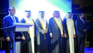 Minister of Municipality and Environment, H E Abdullah bin Abdulaziz bin Turki Al Subaie, with Askar Shokybayev, Kazakhstan Ambassador to Qatar; Qatar’s Ministry of Foreign Affairs’ Chief of Protocol Ibrahim Yousif Abdullah Fakhro; Undersecretary of the M