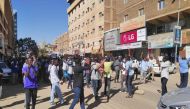 Sudanese protesters chant slogans during an anti-government demonstration in the capital Khartoum on January 6, 2018.  AFP 