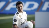 Brahim Diaz is seen during his presentation to members of the press after signing for Real Madrid at Estadio Santiago Bernabeu on January 07, 2019 in Madrid, Spain. Burak Akbulut - Anadolu