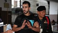 FILE PHOTO: Former Bahrain football player Hakeem Al Araibi, who holds a refugee status in Australia, at court in Bangkok, Thailand Dec 11, 2018. REUTERS/Athit Perawongmetha