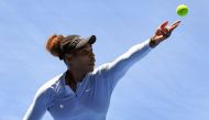 Serena Williams of the US serves during a practice session in Melbourne on January 13, 2019, ahead of the Australian Open tennis tournament.  AFP / William WEST 