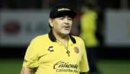 FILE PHOTO:  Dorados coach Diego Maradona before the match /Roberto Armenta/REUTERS