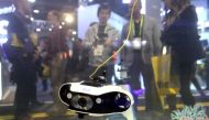 The Navatics MITO underwater drone is displayed at the Navatics booth during CES 2019 at the Las Vegas Convention Center on January 9, 2019 in Las Vegas. Justin Sullivan/Getty Images/AFP
