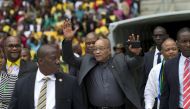Jacob Zuma arrives at a Human Rights Day rally in Durban, South Africa, March 21, 2016. Reuters/Rogan Ward