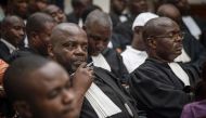 UDPS lawyers representing Felix Tshisekedi and Dynamique de l'Opposition representing Martin Fayulu. AFP / Caroline THIRION
