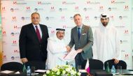 FROM LEFT: Tarek M. El Sayed, Managing Director and CEO (ARTIC); Sheikh Faisal bin Qassim Al Thani, Chairman (ARTIC); Laurent Voivenel,  Senior Vice President Operations & Development, SBIME; and Sheikh Mohamed bin Faisal Al Thani, Vice Chairman (ARTIC).