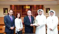 QICDRC officials with the visiting delegation from the Supreme Court of Justice of Paraguay led by Dr Jose Raul Torrres Kirmser at QICDRC premises.