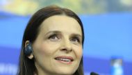 President of the Jury Juliette Binoche speaks at the press conference during the 69th Berlinale International Film Festival Berlin, on February 7, 2019. (Abdülhamid Ho?ba?/Anadolu Agency)