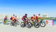 Riders in action during last year’s Ooredoo Ride of Champions.