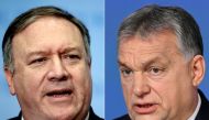 US Secretary of State Mike Pompeo and Hungarian Prime Minister Viktor Orban. AFP / Johannes Eisele & Attila Kisbenedek 