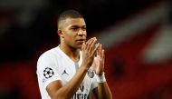 Paris St Germain's Kylian Mbappe applauds the fans at the end of the match, Champions League Round of 16 First Leg,  Manchester United v Paris St Germain,  Old Trafford, Manchester, February 12, 2019. Reuters/Jason Cairnduff
 
