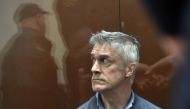 US investor Michael Calvey, the head of investment company Baring Vostok, detained on fraud charges, attends a court hearing in Moscow's Basmanny Court on February 15, 2019.  AFP / Vasily Maximov 
 