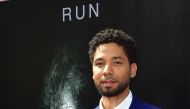 (FILES) In this file photo taken on May 17, 2017, actor Jussie Smollett arrives on the red carpet ahead of Sir Ridley Scott's Hand and Footprint ceremony in front of the TCL Chinese Theater in Hollywood, California. AFP / FREDERIC J. BROWN