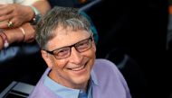 Microsoft founder Bill Gates waits to play table tennis during the Berkshire Hathaway annual meeting weekend in Omaha, Nebraska, May 7, 2017. Reuters/Rick Wilking