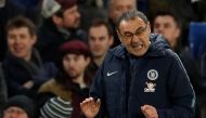 Chelsea manager Maurizio Sarri. Reuters/John Sibley
