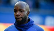 (FILES) In this file photo taken on February 17, 2018 Paris Saint-Germain's midfielder Lassana Diarra arrives before the French Ligue 1 football match between Paris Saint-Germain (PSG) and Strasbourg at The Parc des Princes in Paris. AFP / GEOFFROY VAN DE