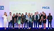 Weber Shandwick MENA team during the award ceremony.