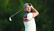 David Howell of England takes his tee shot on hole four during Day Two of the Omega Dubai Desert Classic at Emirates Golf Club in this January 25, 2019 file photo.