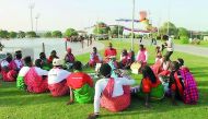 A group discussion among members of Green Maasai Troupe
