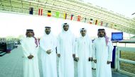 FROM LEFT: Al Shaqab Media and Broadcast Director Fahad Abdulla Al Hajri, Tournament Director Ali Al Rumaihi, Qatar Equestrian Federation (QEF) President Hamad Abdulrahman Al Attiyah, Commercial Manager Omar Al Mannai and QEF Secretary-General Badr Al Dar