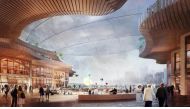 A campus, part of a proposed redevelopment of Toronto's downtown waterfront, is seen in an undated artist rendering provided by Alphabet Inc's Sidewalk Labs unit February 15, 2019. Sidewalk Labs/Picture Plane Ltd