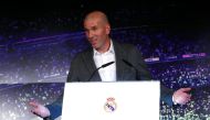 New Real Madrid coach Zinedine Zidane during the press conference REUTERS/Susana Vera