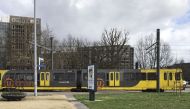 A view of the scene after a gunman opened fire on tram passengers in Utrecht, Netherlands on March 18, 2019.  Abdullah A??ran - Anadolu 
