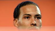 Netherlands's Virgil van Dijk during the press conference REUTERS/Piroschka Van De Wouw
