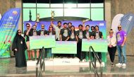 The winners of the AAB Treasure Hunt pose for a group photo.