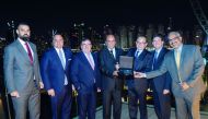 The Mannai Auto Group officials with the award.