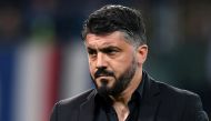 AC Milan coach Gennaro Gattuso during the warm up before the match REUTERS/Jennifer Lorenzini