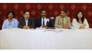 Officials at a press conference held to announce ‘Bharat Utsav 2019’.