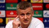 Manchester United manager Ole Gunnar Solskjaer during the press conference. Reuters/Carl Recine