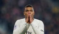 Paris St Germain's Kylian Mbappe looks dejected REUTERS/Pascal Rossignol