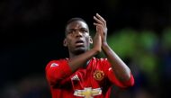 Manchester United's Paul Pogba applauds fans after a match. (REUTERS/Phil Noble)