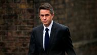 FILE PHOTO: Britain's Secretary of State for Defence Gavin Williamson is seen outside Downing Street in London, Britain, April 2, 2019. REUTERS/Alkis Konstantinidis/File Photo