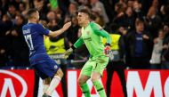 Chelsea's Mateo Kovacic and Kepa Arrizabalaga celebrate after the match REUTERS/David Klein