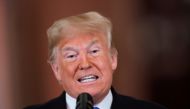 US President Donald Trump speaks at a news conference following midterm congressional elections at the White House, November 7, 2018. Reuters/Kevin Lamarque