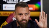 AS Roma's Daniele De Rossi during a press conference REUTERS/Alberto Lingria