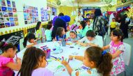 Children engaged in various activities at Hyatt Plaza Mall.