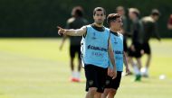Arsenal's Henrikh Mkhitaryan during training Action Images via Reuters/John Sibley