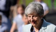 Britain's Prime Minister Theresa May arrives to vote in the European Parliament Elections, taking place despite Brexit uncertainty, in Sonning, Britain, May 23, 2019. REUTERS/Toby Melville