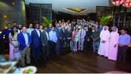Franck Gellet, French Ambassador to Qatar, with the staff, faculty and other members of HEC Paris, during the Iftar event at W Doha Hotel. 