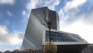 This file photo taken on December 13, 2018 shows the headquarters of the European Central Bank (ECB) in Frankfurt am Main, western Germany. - / AFP / Daniel ROLAND 
