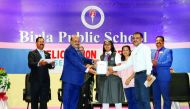 A P Sharma, Principal, Birla Public School, felicitated Grade X students of 2018-2019 batch, who appeared for the CBSE examination.