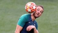 Tottenham's Harry Kane during training REUTERS/Toby Melville